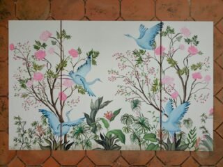 Soft florals. Free wings. Timeless calm.