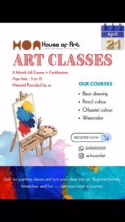 🎨🔥 HURRY UP! LIMITED SEATS AVAILABLE 🔥🎨Painting Class Registration is NOW OPEN!
Seats are filling FAST ⏳Don’t miss the chance to learn, create & express your art with House Of Art 🎨✨👉 First Come, First Serve
👉 Limited Seats Only📞 Book your seat NOW before it’s FULL! 🚀
